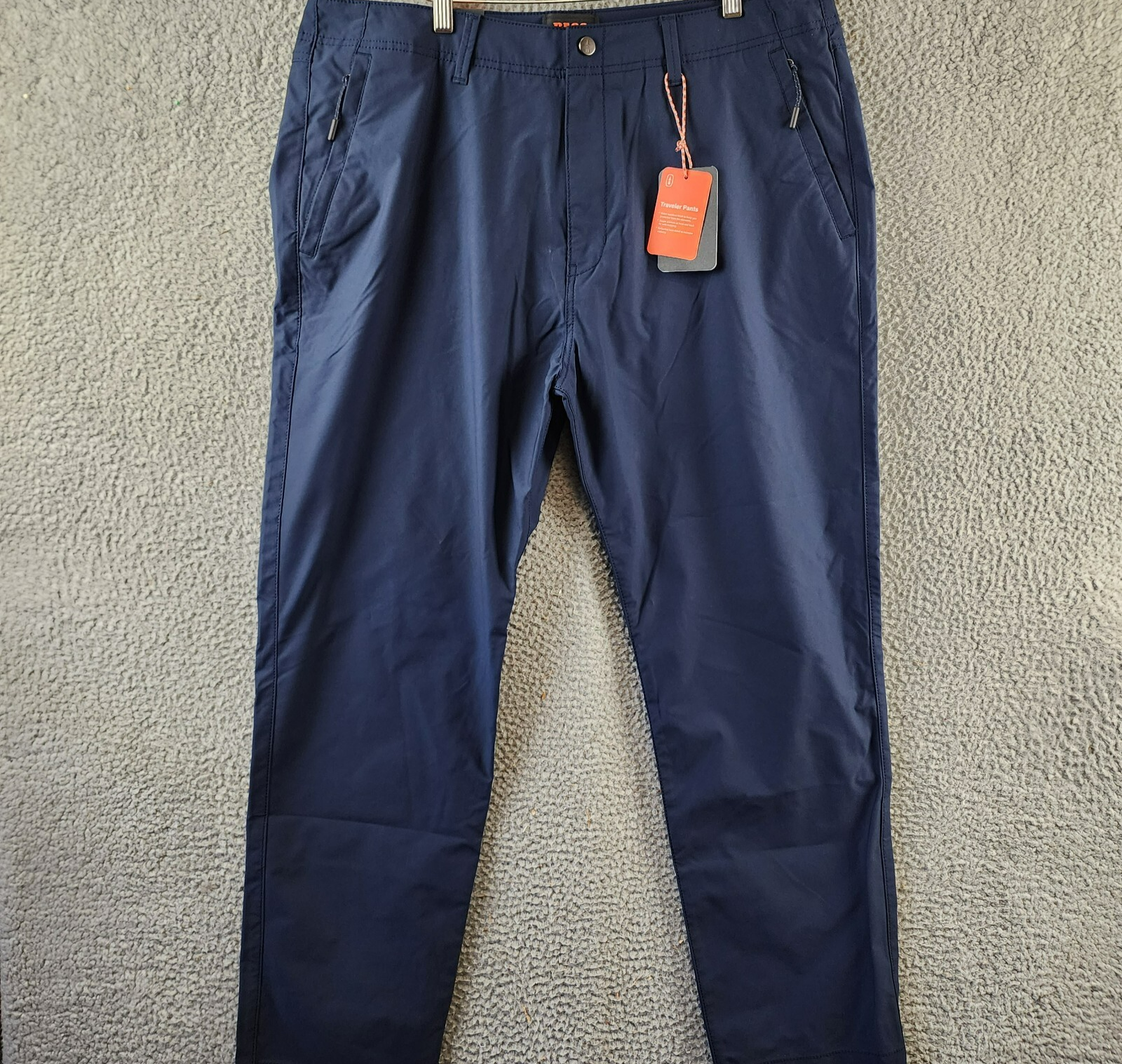 BASS OUTDOOR Traveler Slim-Straight Fit Flex Tech Twill Pants Men's 36 Slate - Picture 2 of 23