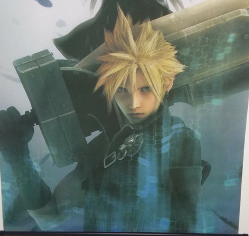 CLOUD / FINAL FANTASY VII Video Game ADVERTISING Color Fabric Hang Poster Banner