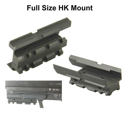 Al Flashlight, Laser Sight Weaver Rail Adapter Full Size HK USP 9mm .40 and .45