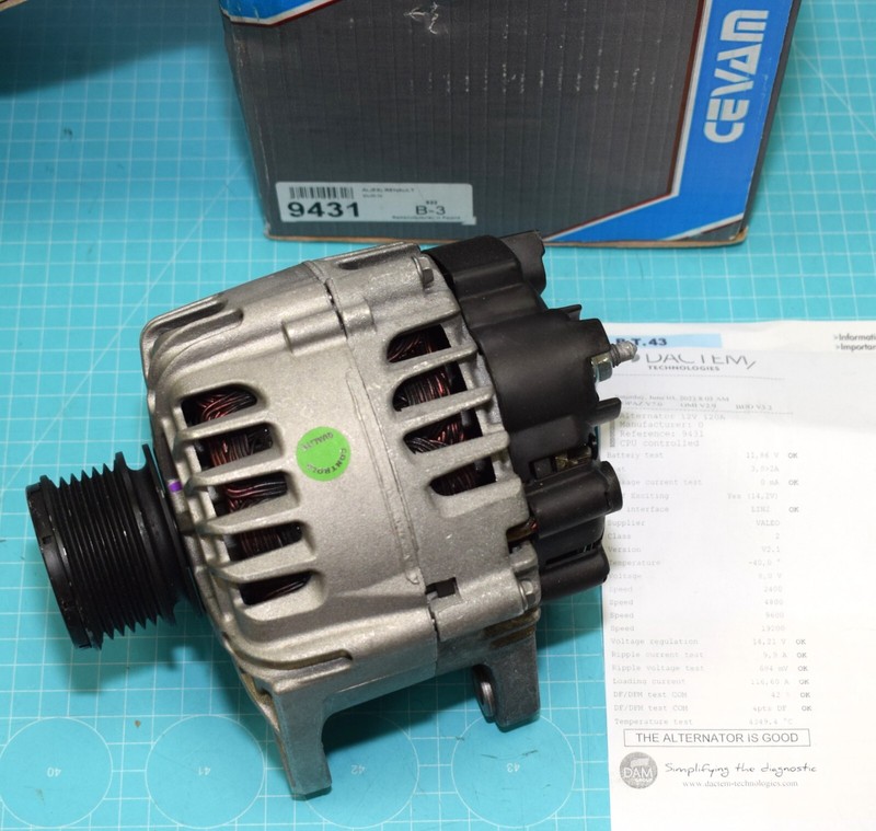 Alternateur Cevam 9431 Renault Clio Iv Kangoo Megane Iii Scenic Iii 1.5dci