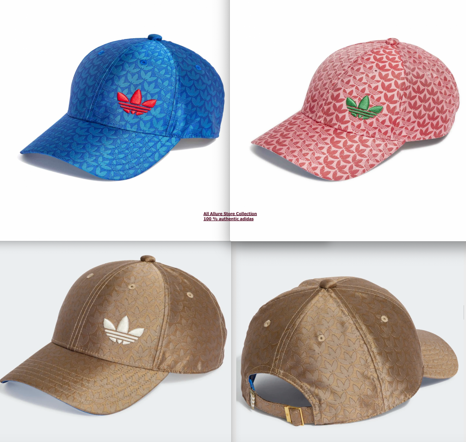 Adidas adicolor 70s All Over Logo baseball Cap Unisex Pick color