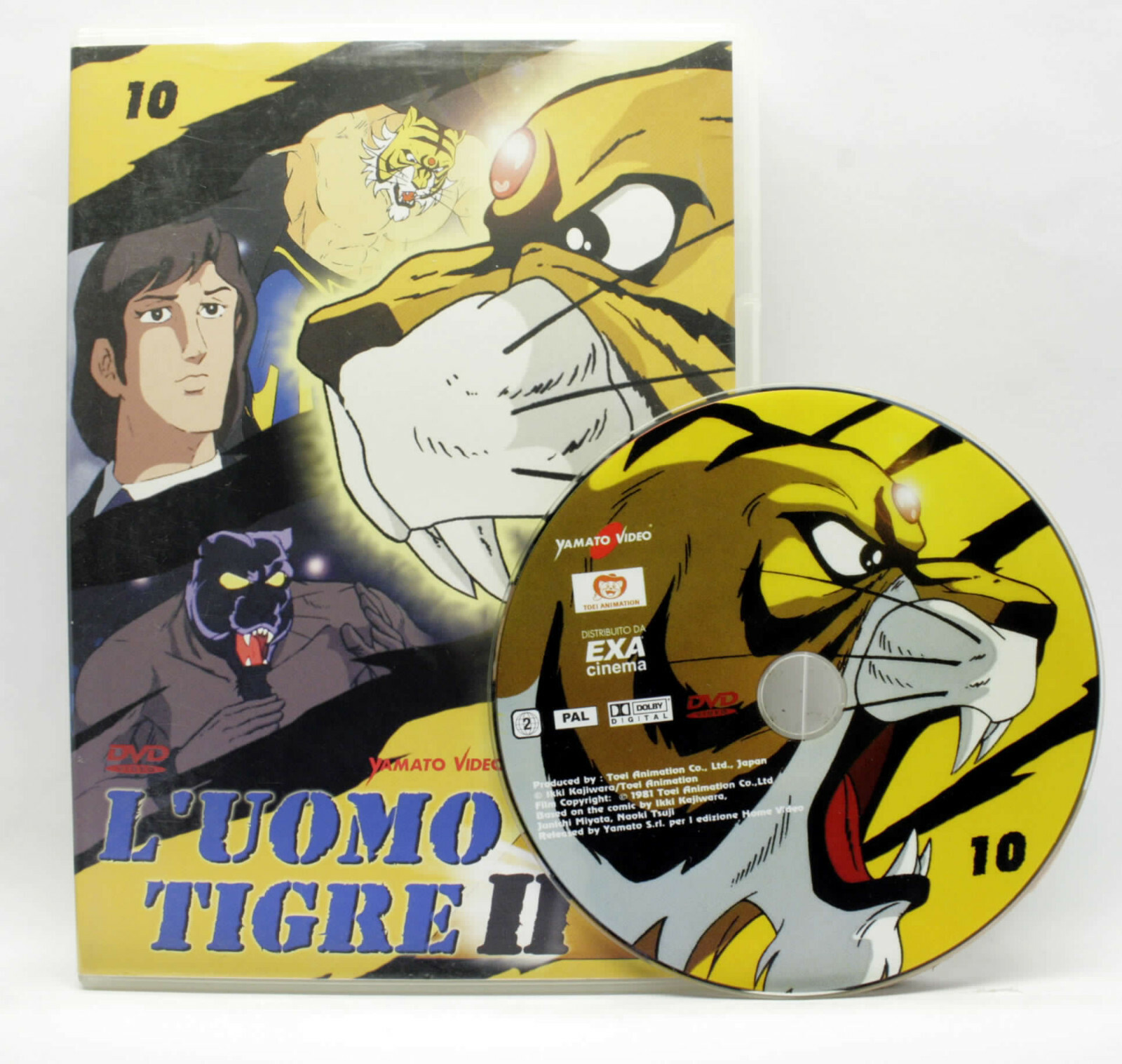L'UOMO TIGRE II° VOL. 10 EP. 28-29-30 ANIMAZIONE YAMATO DVD