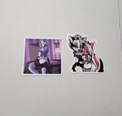 Glossy Helluva Boss Hazbin Hotel Unofficial Stickers Vivziepop