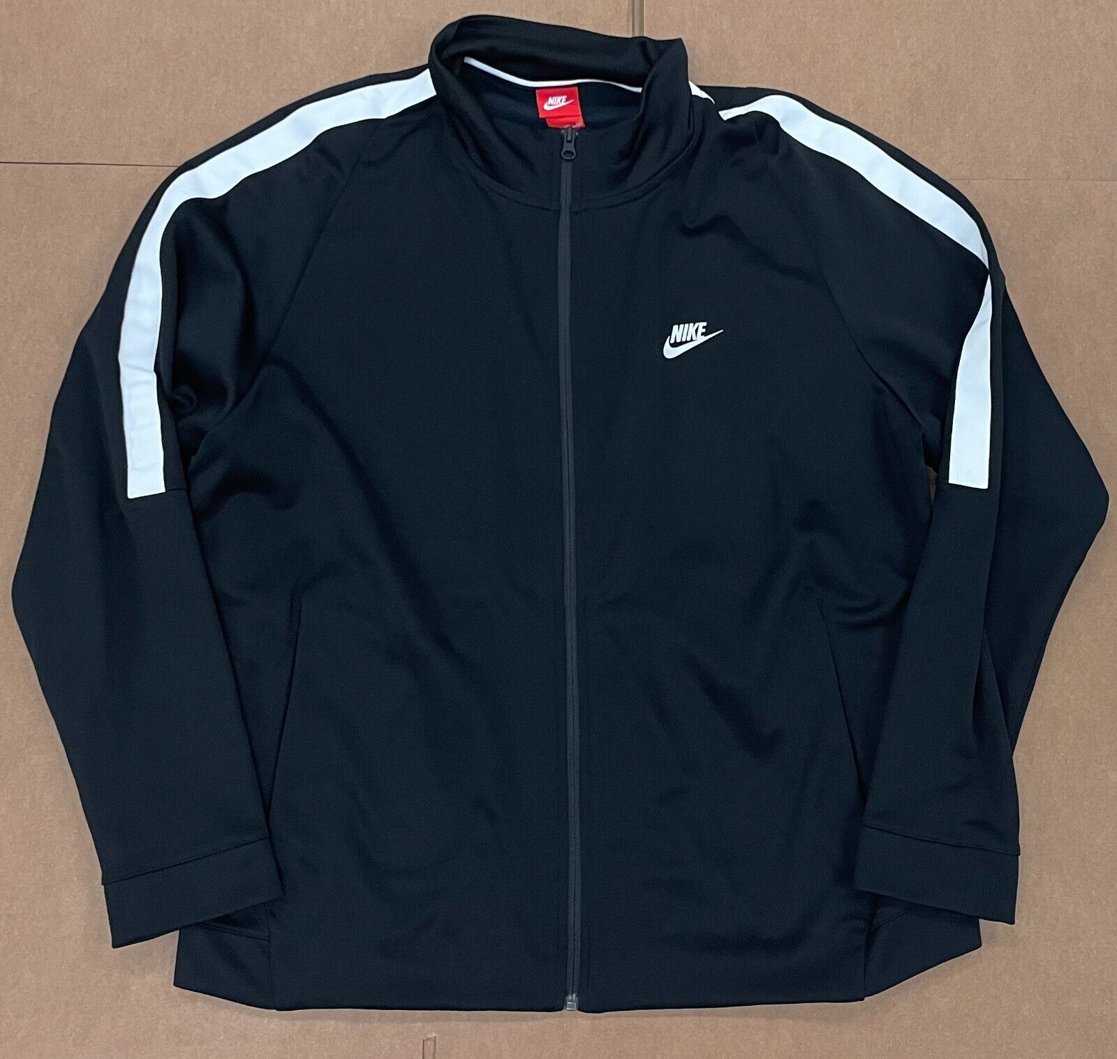 NIKE N98 TRIBUTE TRACK JACKET BLACK WHITE SZ XXL 861648-010 NIKE N98 TRIBUTE TRACK JACKET BLACK WHITE SZ XXL 861648-010