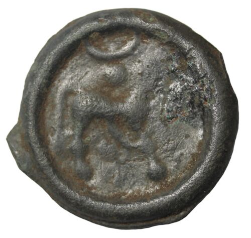 Celtic Northeast Gaul Nervii AE Potin Unit 100-50 BC Ancient Coin