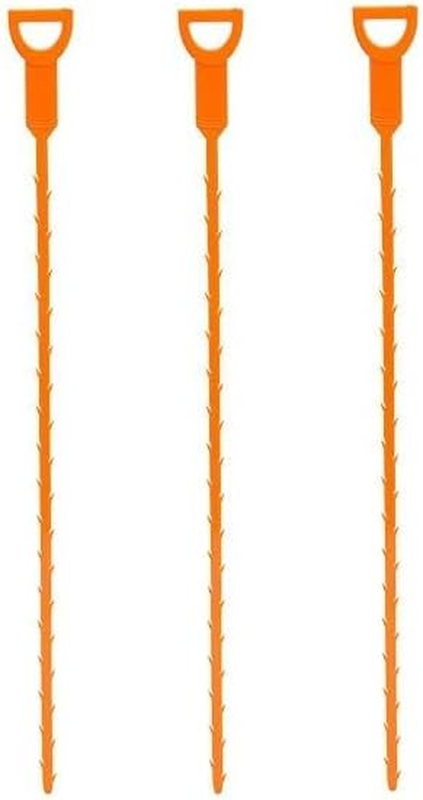 3 Pack Snake Clog Remover Tool, Drain Cleaner for Sink, Hair Clog Remover