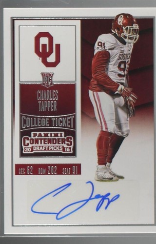 2016 Panini Contenders Draft Picks Charles Tapper #229