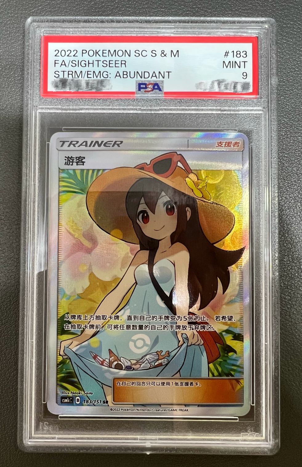 Pokemon TCG S-Chinese Sightseer 183/151 CSM1cC SR Holo Full