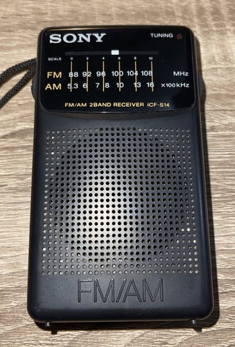 VINTAGE SONY FM/AM ICF-S14 PORTABLE RADIO