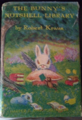 The Bunny's Nutshell Library by Robert Kraus 1965 Harper Row Boxed 3 Mini Books
