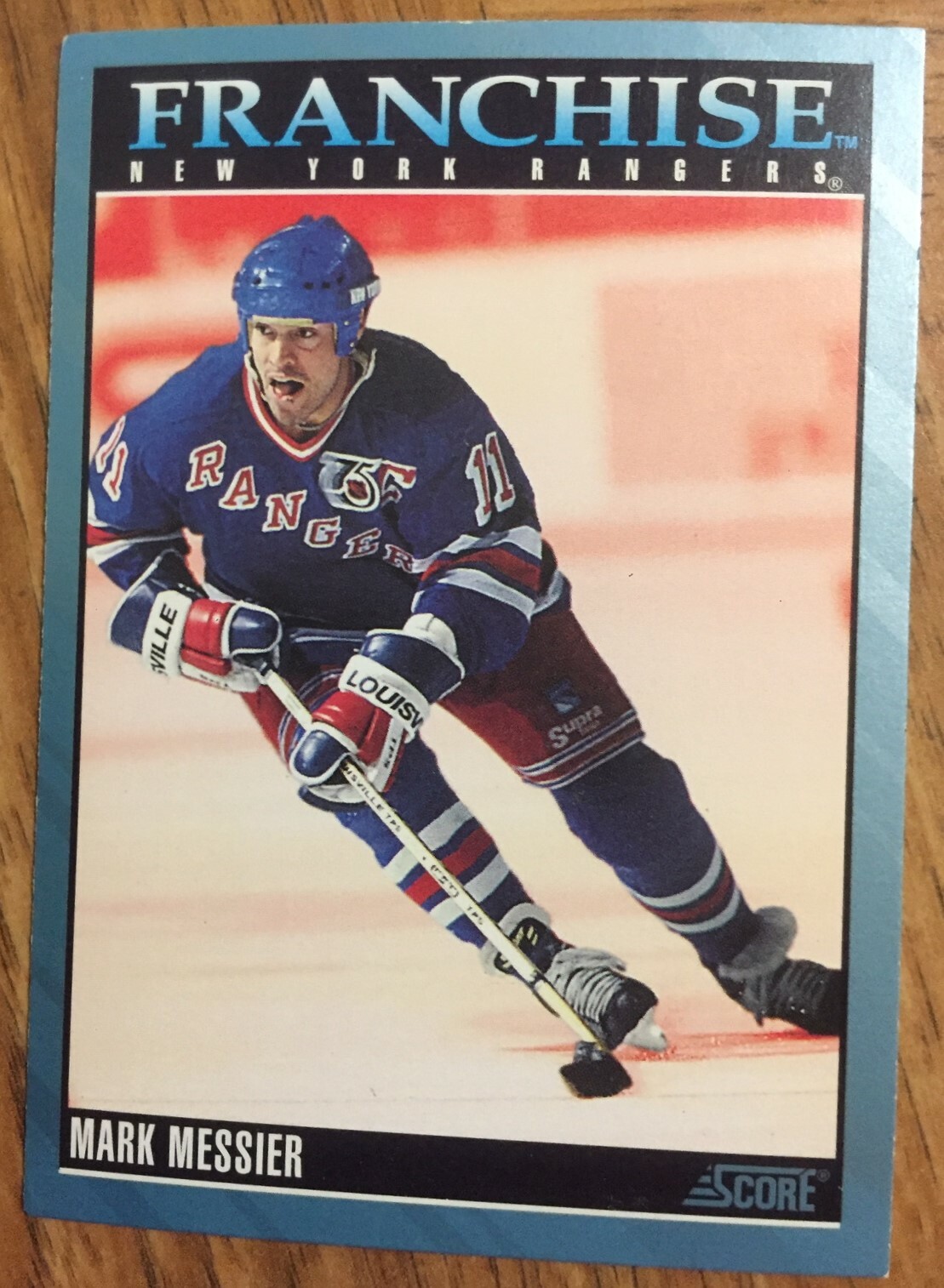 92 93 Score MARK MESSIER Franchise Hockey card #431 New York