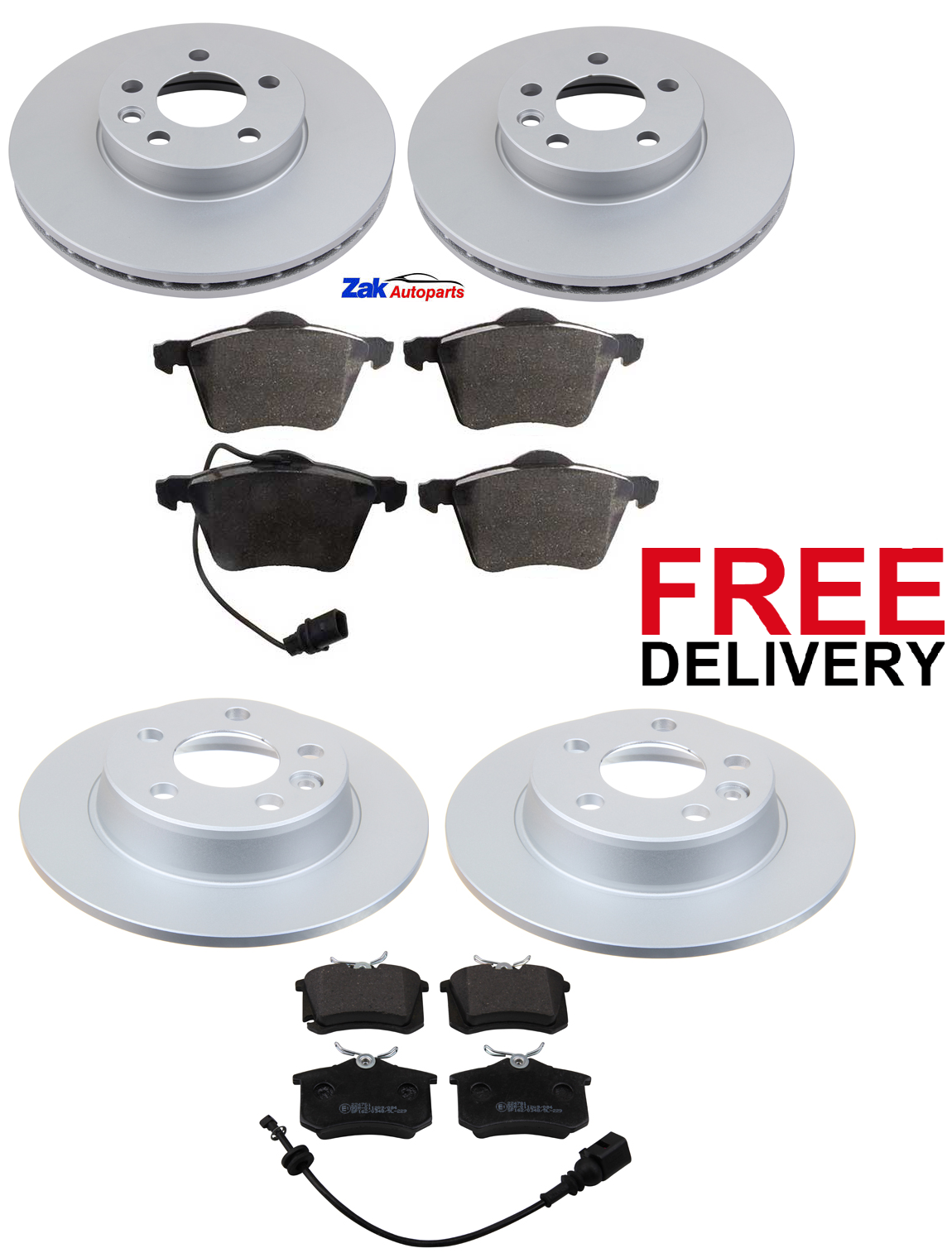 FOR FORD GALAXY MK2 (0106) 1.9 TDi FRONT & REAR BRAKE DISCS & BRAKE PADS SET eBay