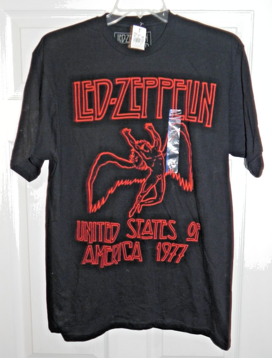LED ZEPPELIN ~ UNITED STATES of AMERICA 1977 T SHIRT - SZ L