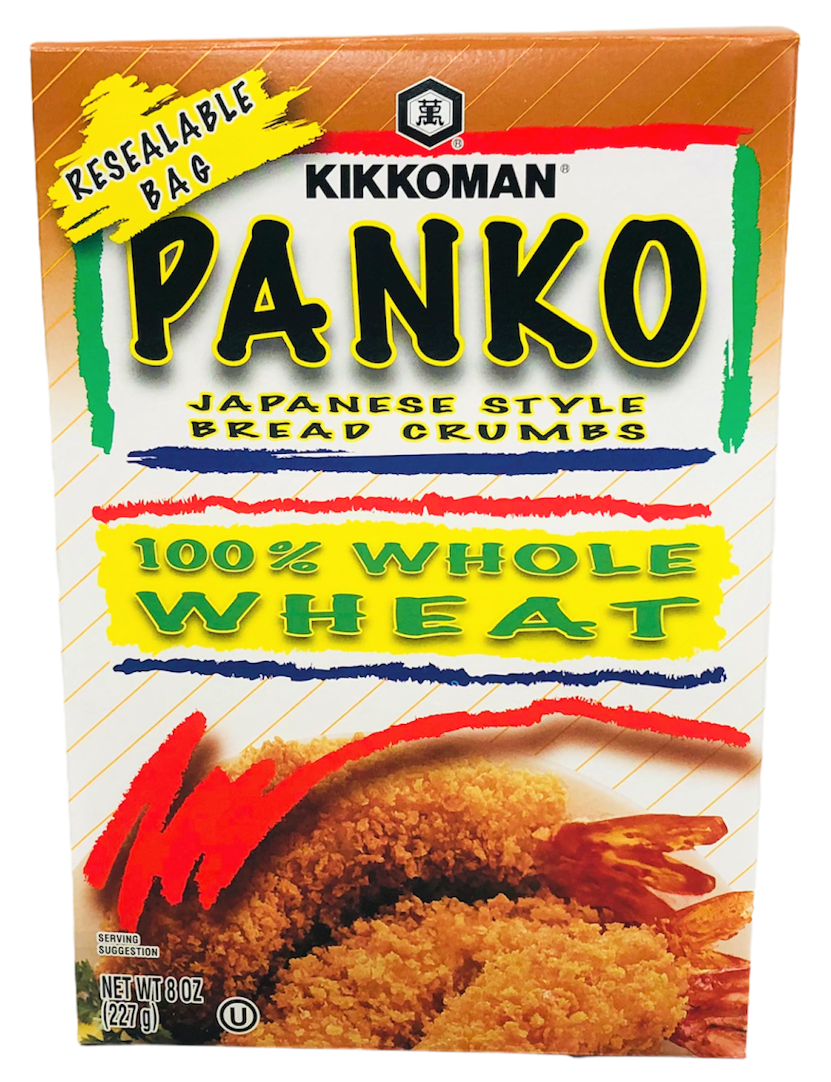 Kikkoman Panko Japanese Style Bread Crumbs 100% Whole Wheat 8 oz