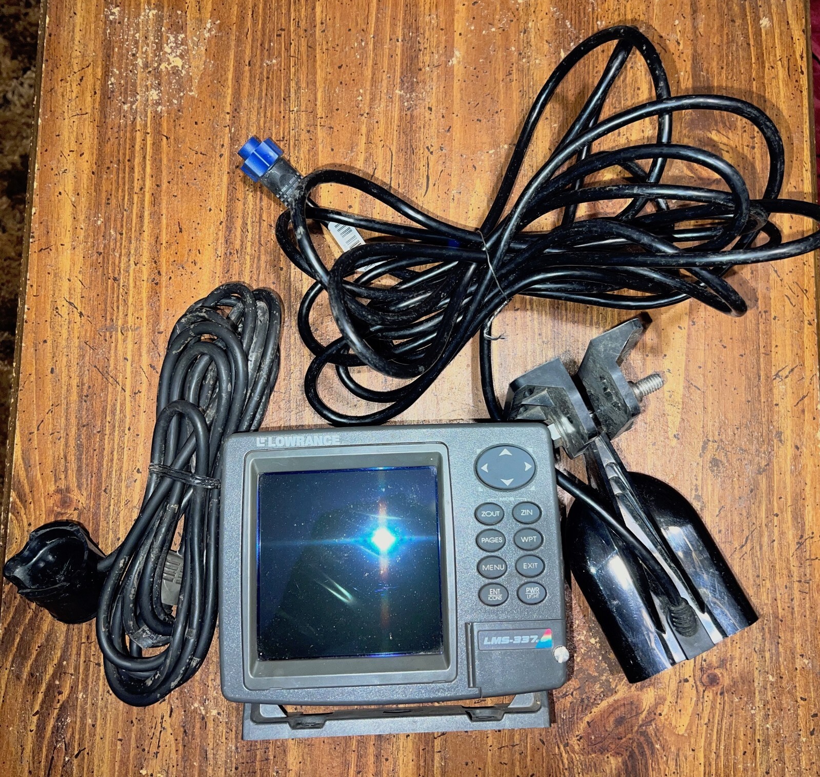 Lowrance LMS-337c Fish Finding Sonar & Mapping GPS with Two