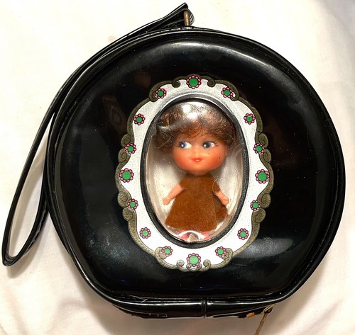 Vintage Liddle Kiddle Hong Kong Sealed in Black Vinyl Purse Vintage Liddle Kiddle Hong Kong Sealed in Black Vinyl Purse