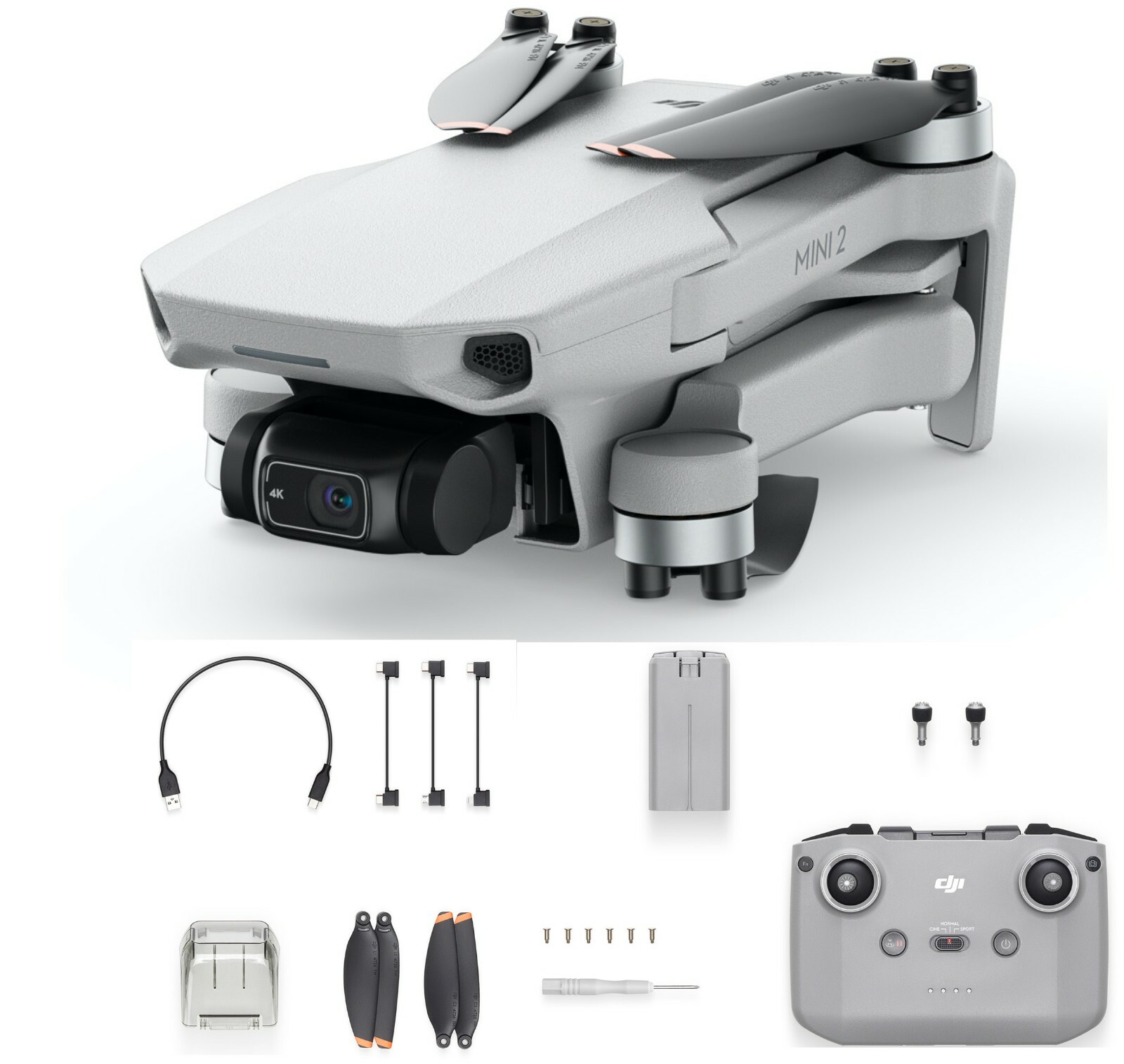 DJI Mini 2 Drone 4K 31 minute flight time Ready To Fly -Certified Refurbished