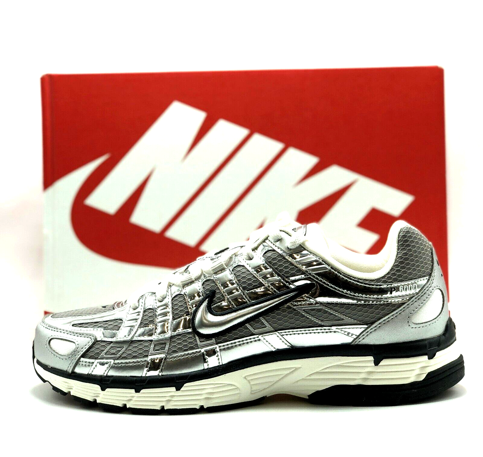 NEW* Men Nike P-6000 PRM METALLIC SILVER (CN0149 001), Sz
