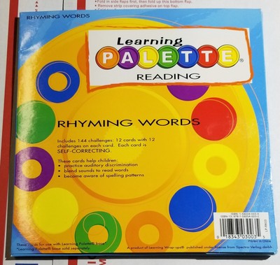 Learning Palette Reading Rhyming Words Complete Set: Learning Wrap Ups