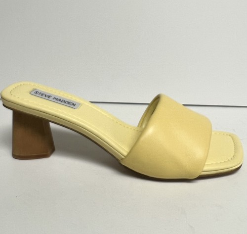 【Steve Madden】クレメント・イエロー MIMOSA Yellow Women's Platform Block Heel – Steve Madden
