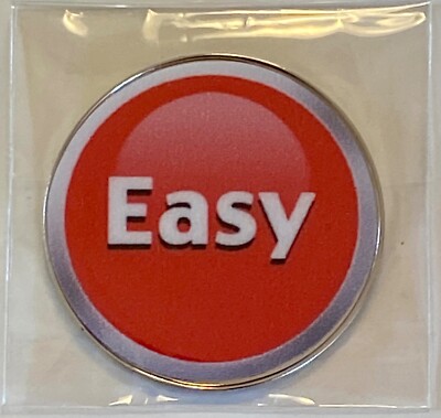  EASY - NEW Pro size 32mm Slim - Golf Ball Marker