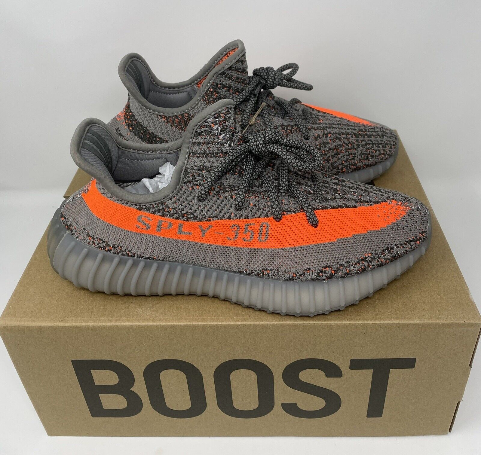 Pre-owned Adidas Originals Adidas Yeezy Boost 350 V2 Beluga Reflective 2021 Gw1229 Men's Size Ships Fast In Gray