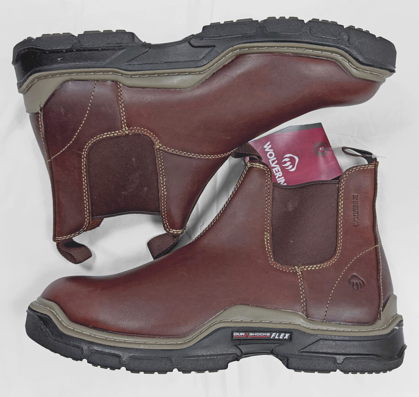 Wolverine Raider W210116 Leather DuraShock Soft Toe Slip-On