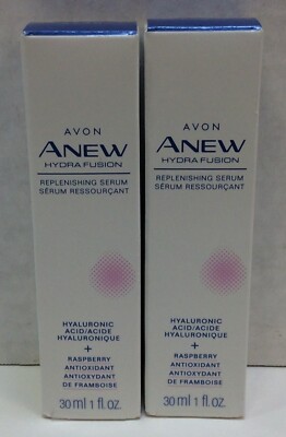 Avon Anew Hydra Fusion Replenishing Face Serum with Hyaluronic Acid, LOT OF 2