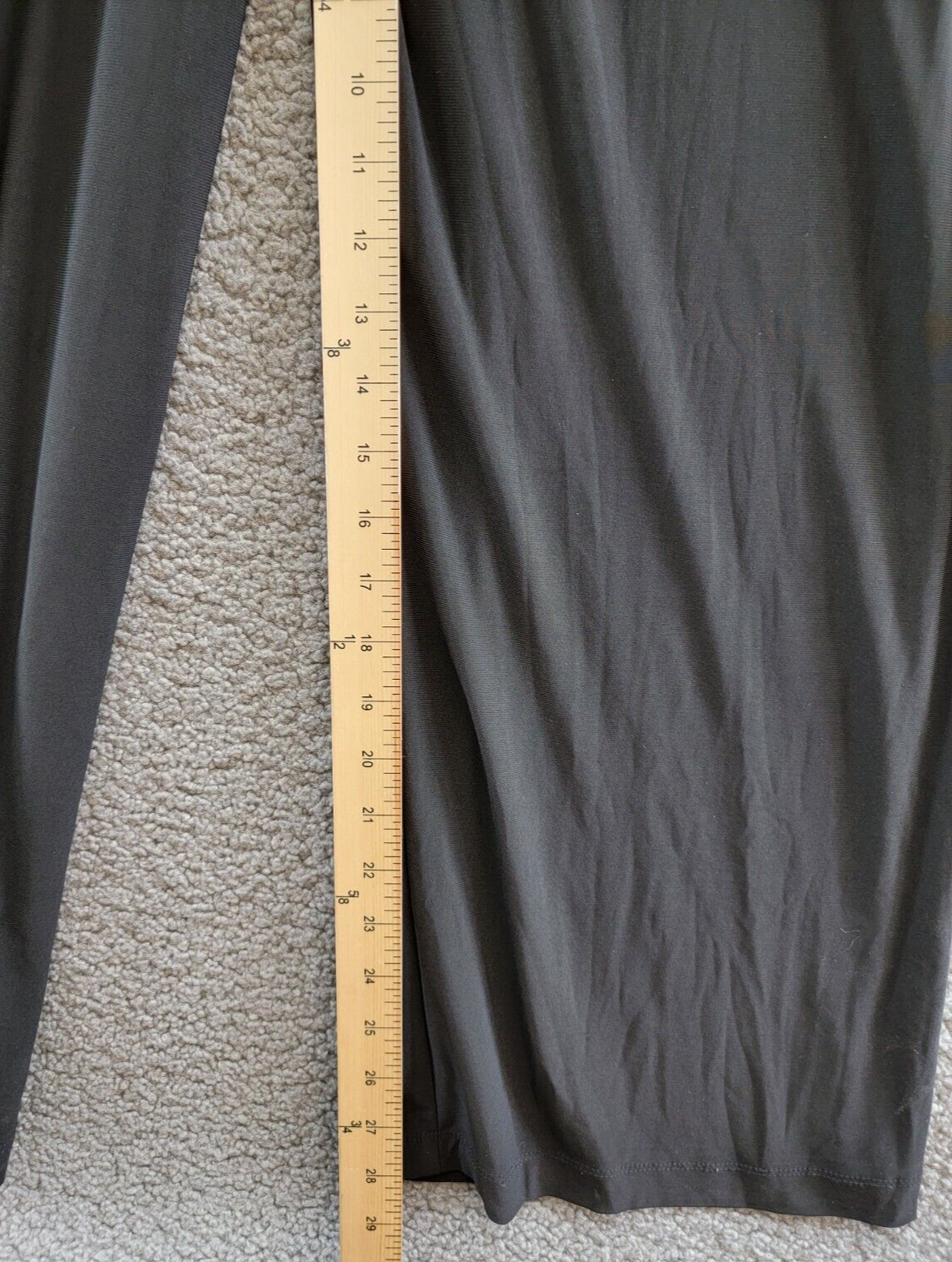 Jessica Howard Carlyle Metallic Mock Neck Jumpsuit Womens 12 Black/Gold Back Zip - Picture 9 of 19