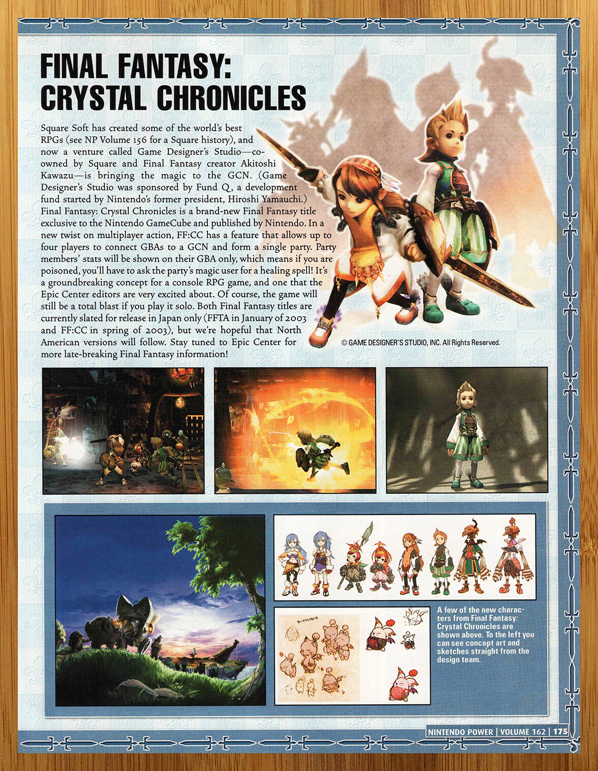 FINAL FANTASY CRYSTAL CHRONICLES 販促 ポスター Final Fantasy Crystal Chronicles [Nintendo Power] [Poster