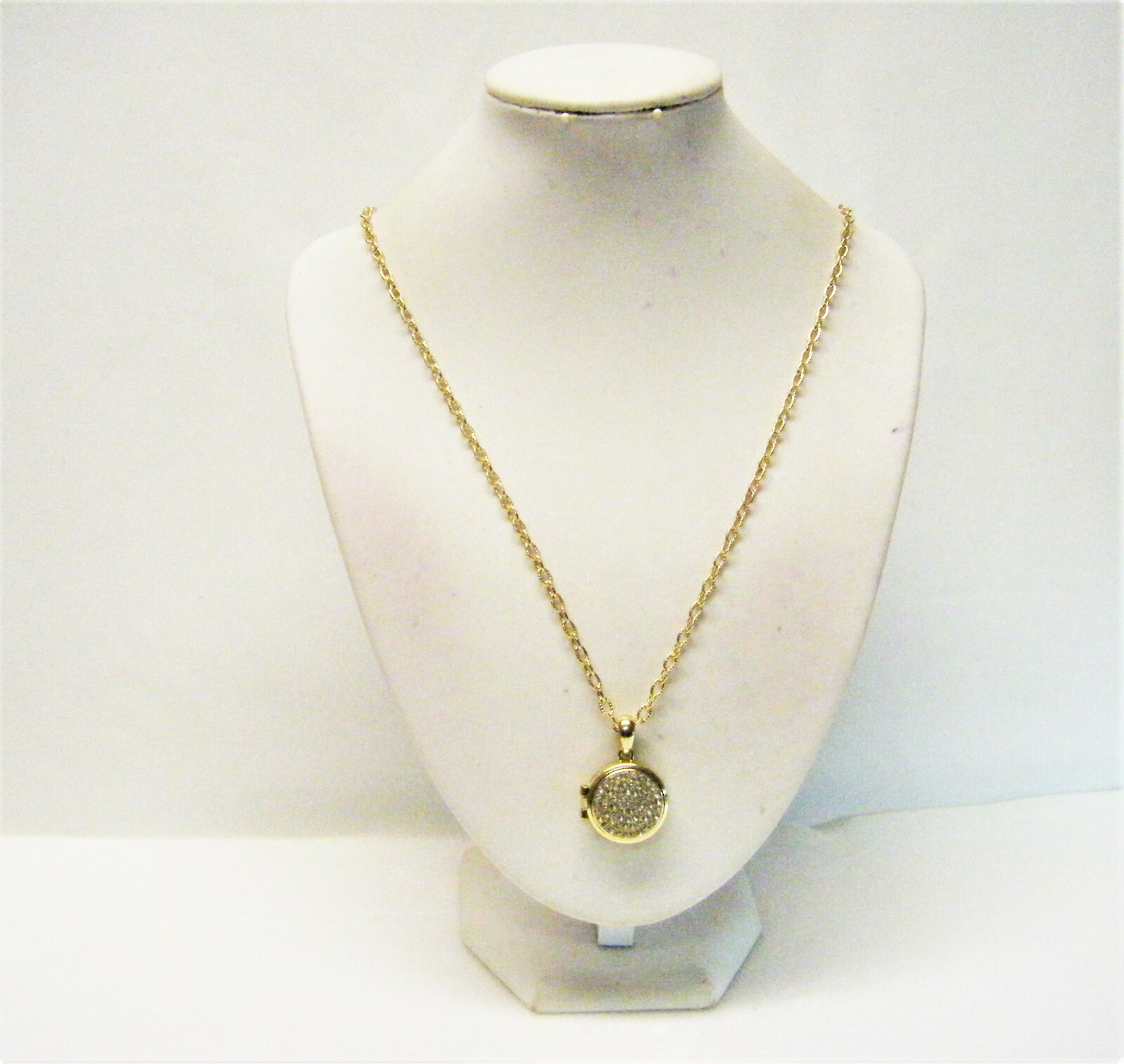 ★VINTAGE HOLLYWOOD★送料込★ Round Ball Lock Long Necklace 1928 JEWELRY VINTAGE STYLE TEXTURED BARREL BALL POINT BLUE