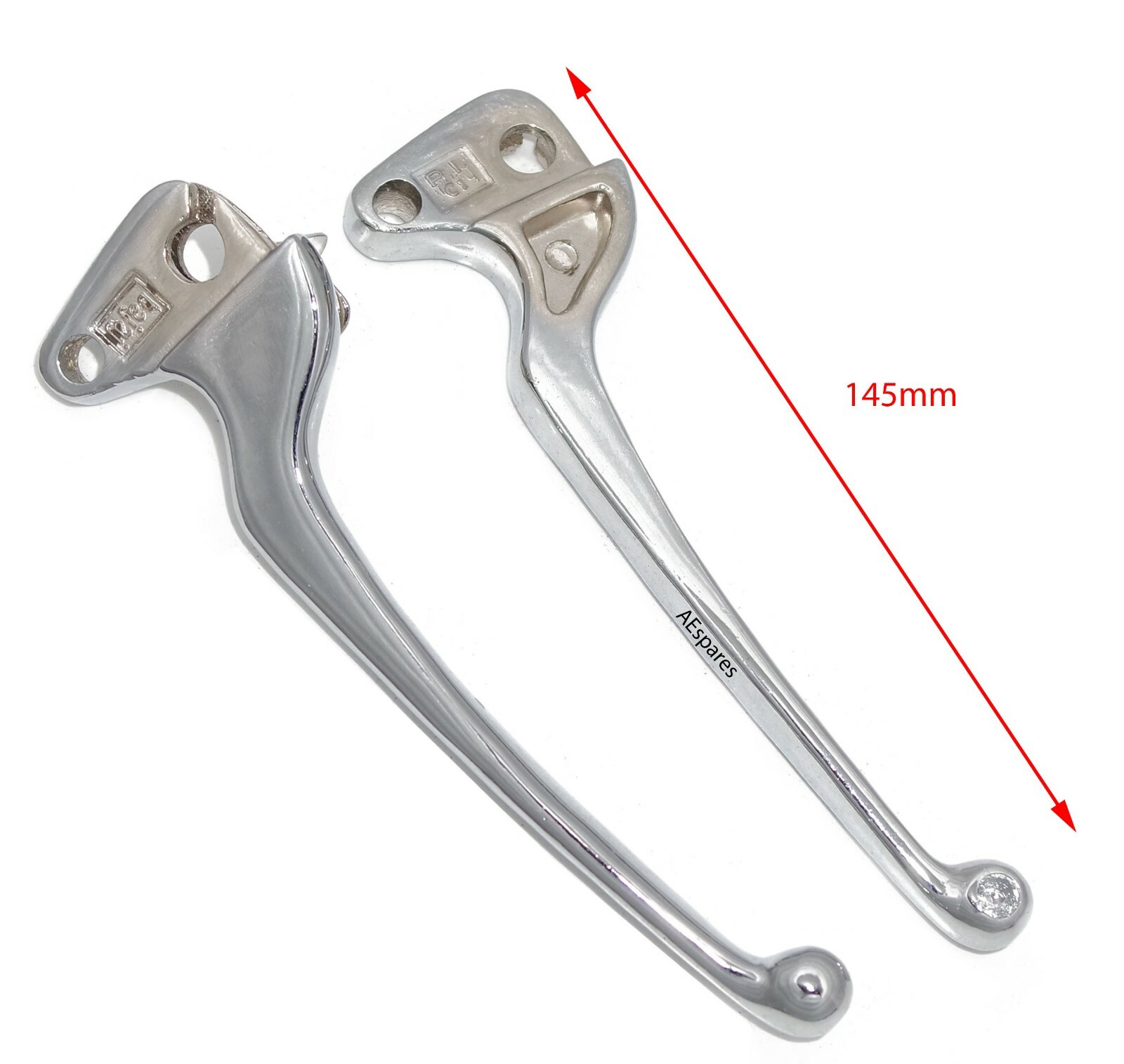 Vespa Bajaj Chetak classic FE clutch brake lever switch point chrome  