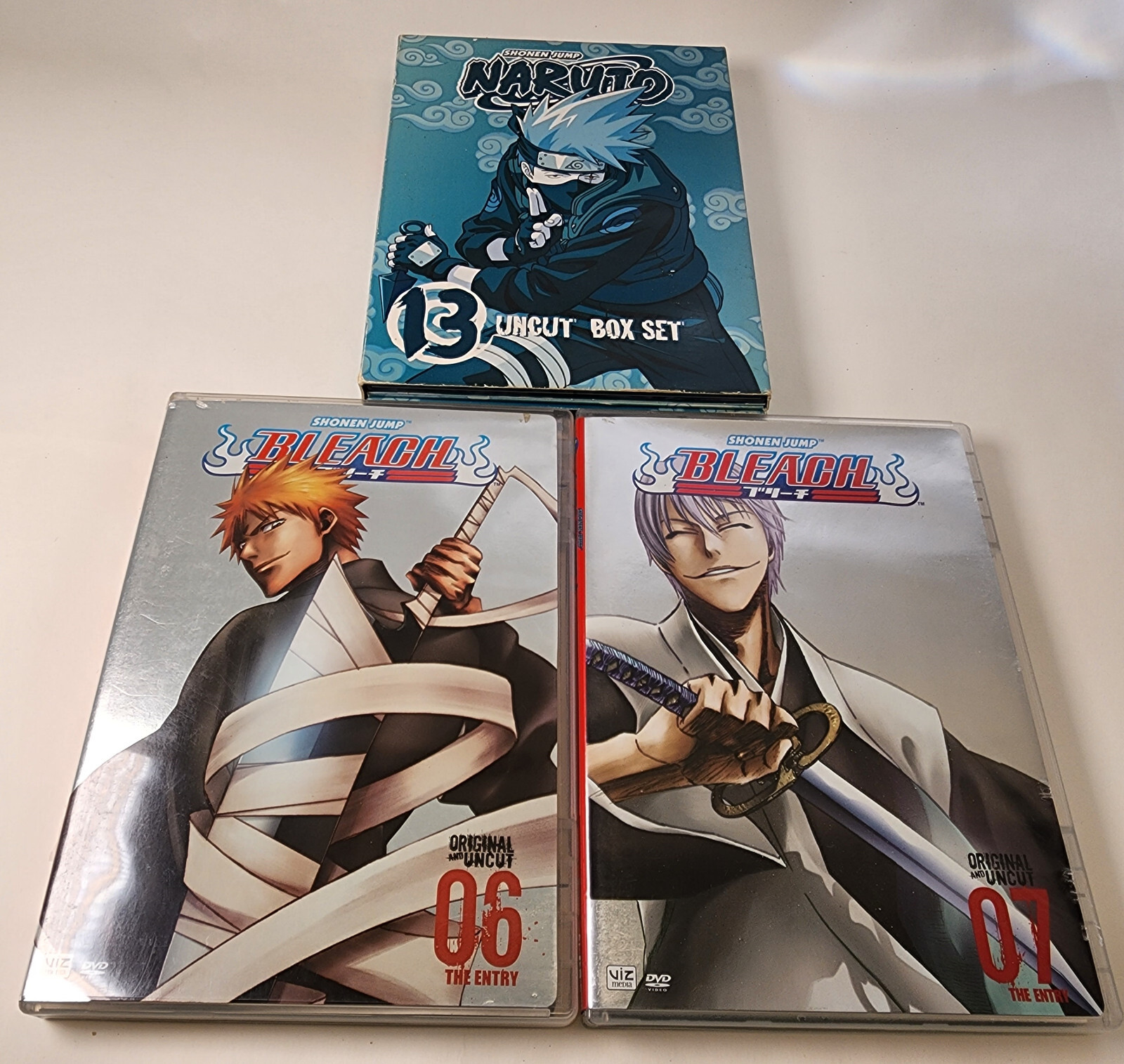 Shonen Jump Naruto 13 Uncut Box Set Bleach Volume 6-7 06 07