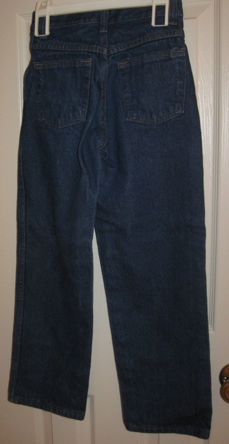 Rustler Jeans (5RUBWDH) boys size 10 slim, Dark blue, 4 pocket