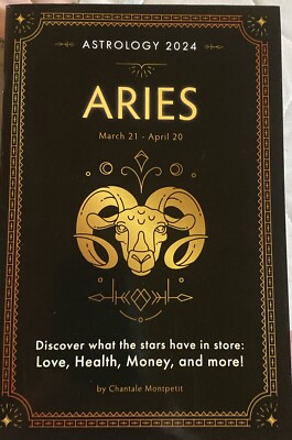 Astrology 2024 Aries March 21- April 20 Paperback Book Free Shipping