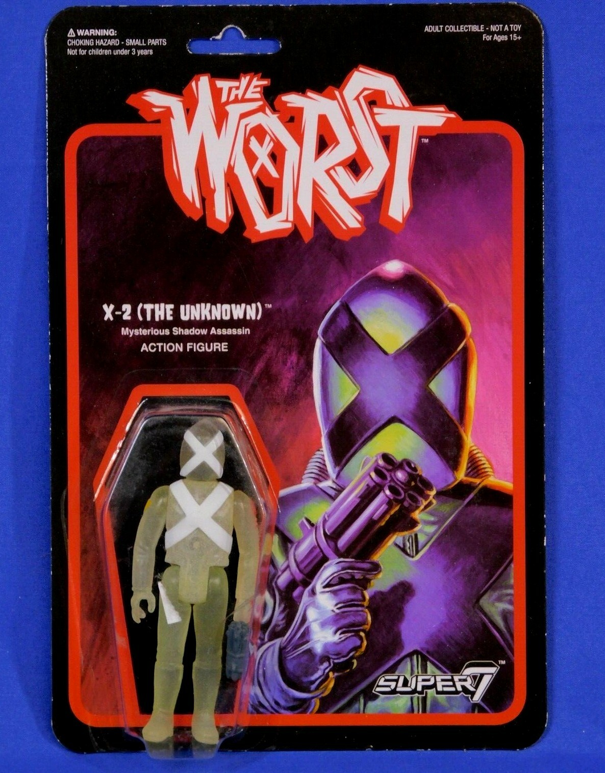SUPER 7 THE WORST X-2 THE UNKNOWN GLOW PATROL WHITE/CLEAR