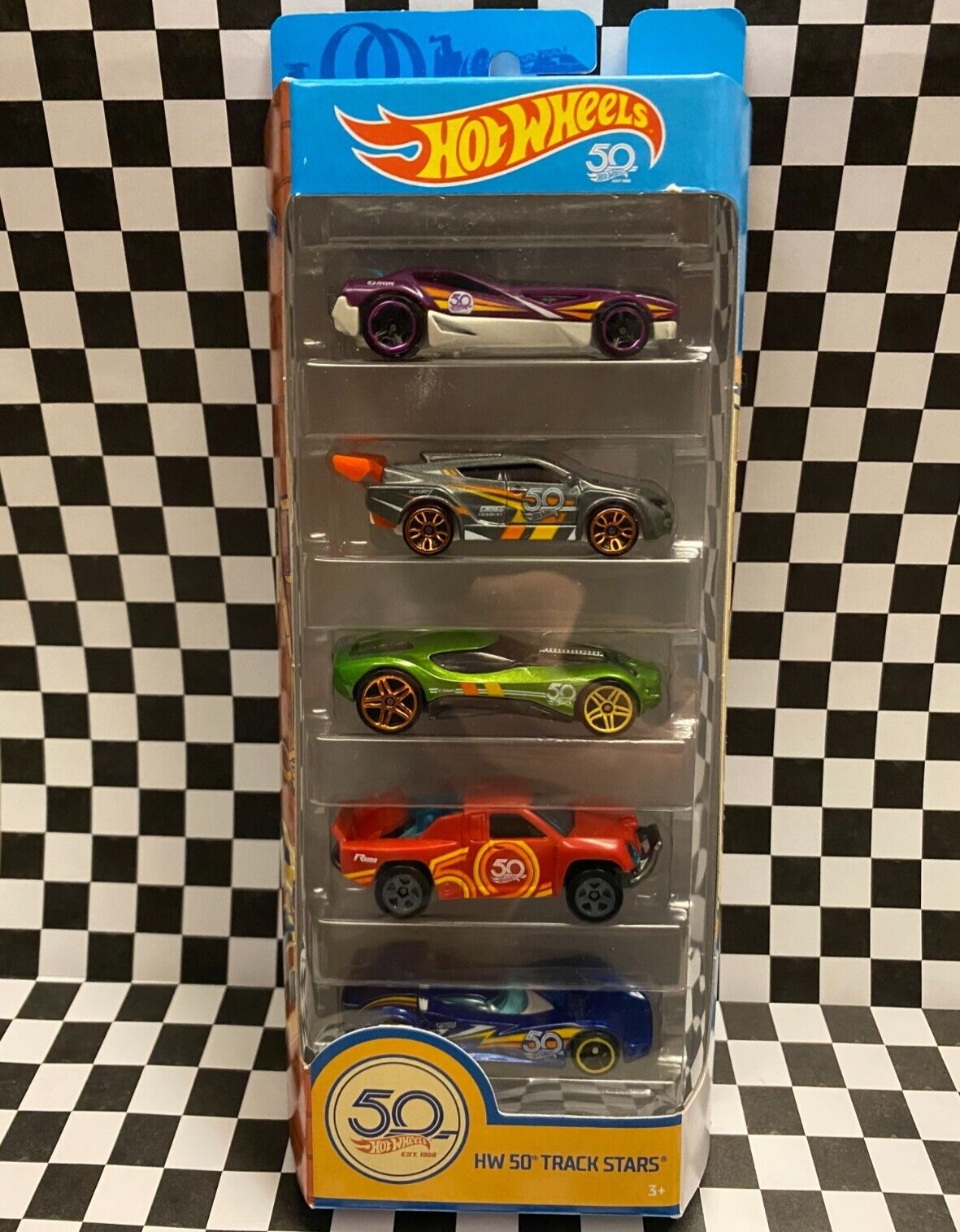 Hot Wheels 2018 50th Anniversary Track Stars 5-Pack HW40