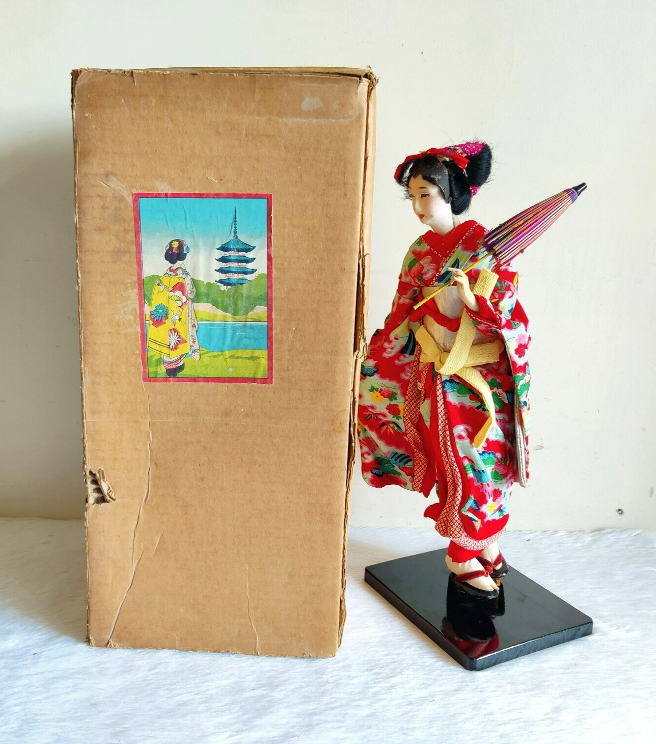 N ihonga 絵画　6号　Japanese doll 大正ロマン The Hanako 6