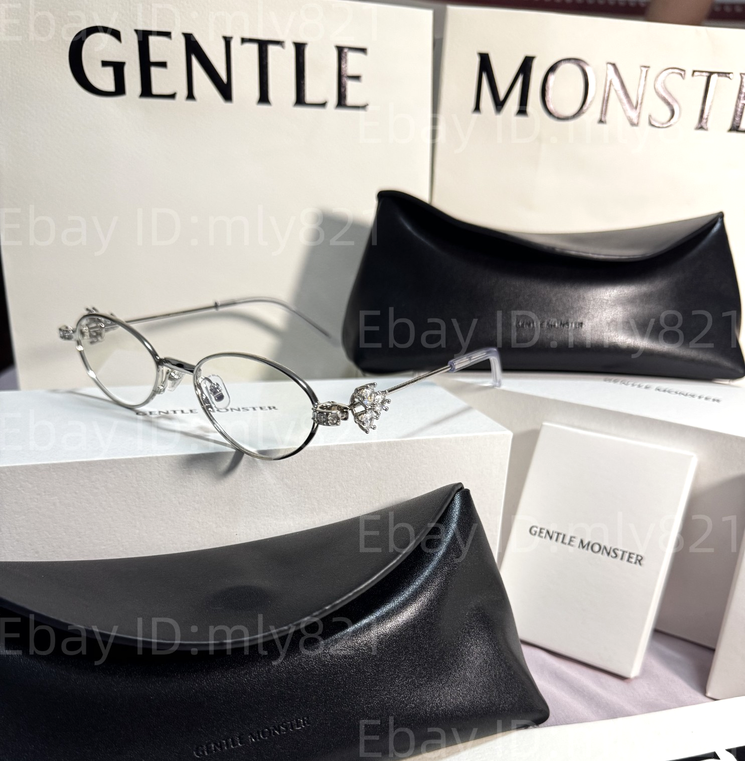 GENTLE MONSTER ジュエリーコレクション　carat02 GentleMonster Sunglasses Jewelry - Carat 02 Silver Frame