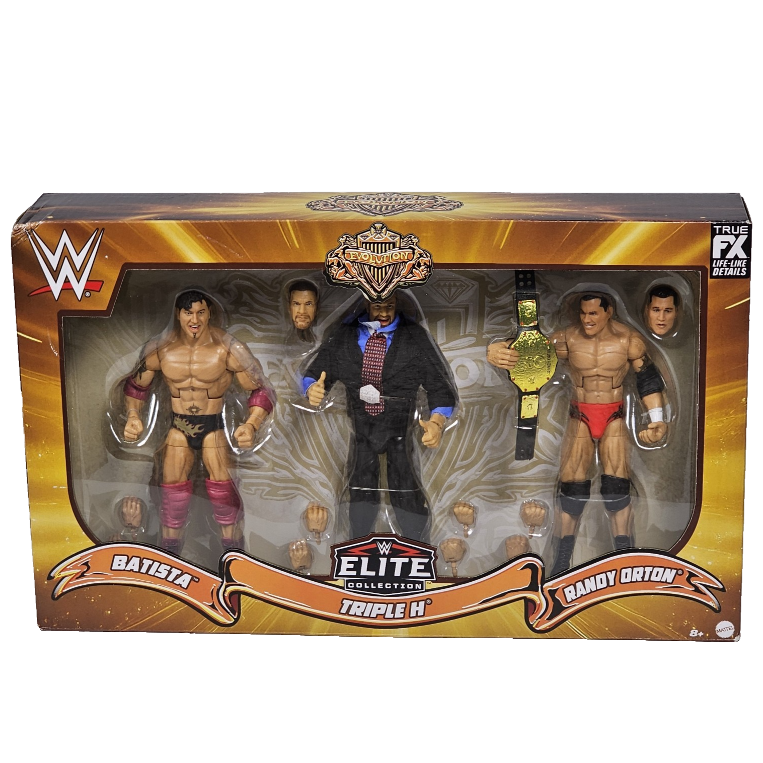 Mattel WWE Elite Evolution Triple トリプル H Mattel WWE Elite Evolution Action Figure Set 3 Pack Triple H