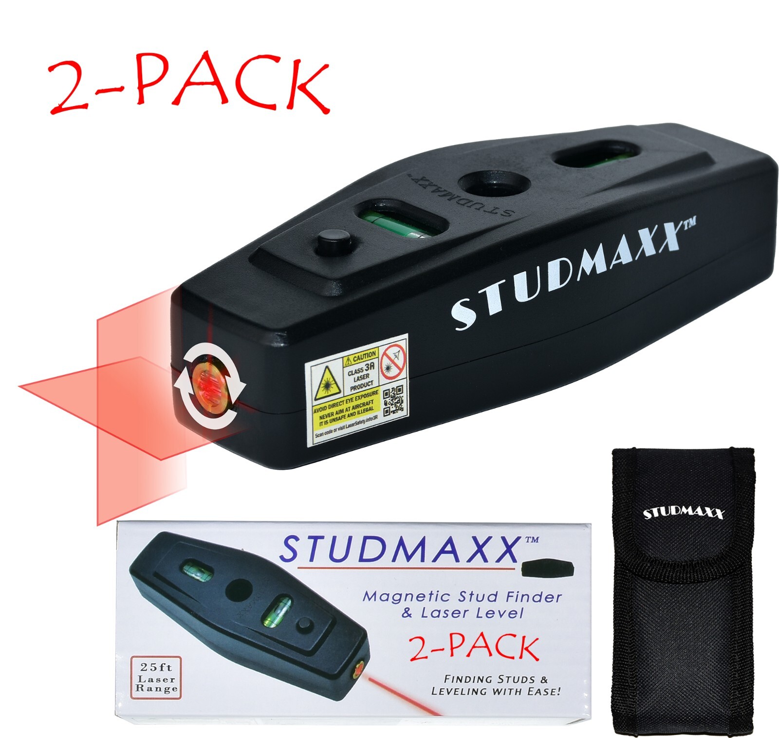 Stud Finder Laser Level. Magnetic Stud Finder with Laser Measurement Tool!