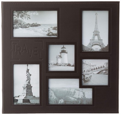 Pioneer Bbm/l Sewn Embossed Collage Frame Post Bound Album 12''x12''travel B