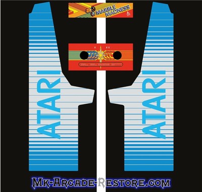 Atari Side Art Arcade Cabinet Art Graphics Decals Marble Madness