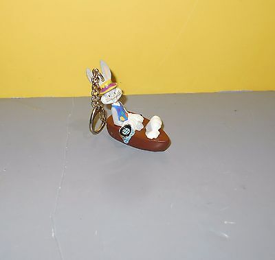 Looney Tunes Warner Brothers Bugs Bunny In Boat PVC Molded Figure Toy Keychain