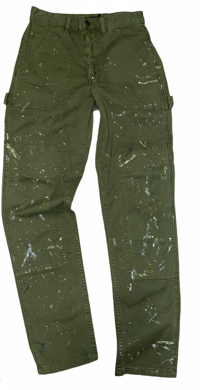 POLO RALPH LAUREN PAINT SPLATTER CARPENTER JEANS GREEN POLO RALPH LAUREN PAINT SPLATTER CARPENTER JEANS GREEN