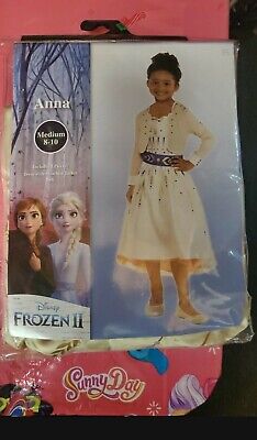Disney Frozen II ANNA Child 2 Pc Halloween Costume Size M (8-10) - NEW!