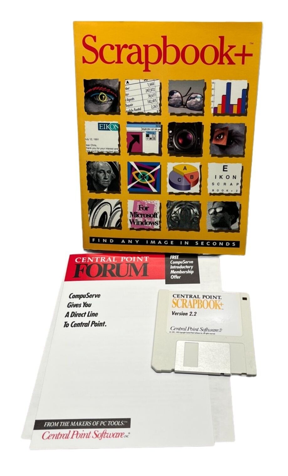 Scrapbook+ Version 2.2 Floppy Disk Software Instructions 1992 ...
