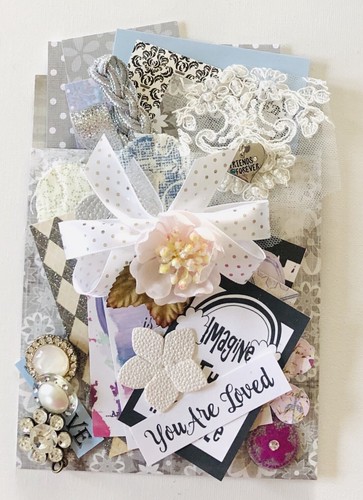 Junk Journal Supplies, 30+ Vintage Inspired Items, Buttons, Charms, Quotes