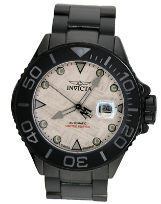 NEW INVICTA 47154 SWISS AUTOMATIC ETA 2824 MASTERPIECE METEORITE DIAL LIMITED
