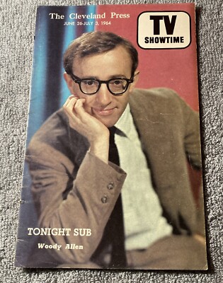TV Showtime Woody Allen Michael Landon Guide Mag Cleveland 1964 Free Ship L2